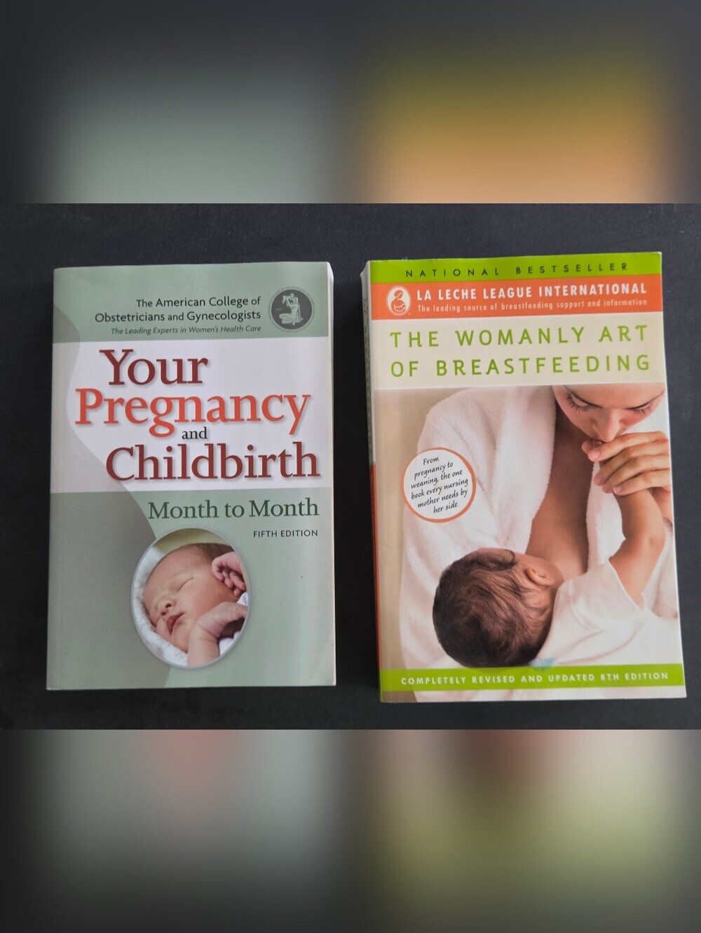 Pregnancy & Breastfeeding Book Lot | ACOG Your Pregnancy & Childbirth + Womanly